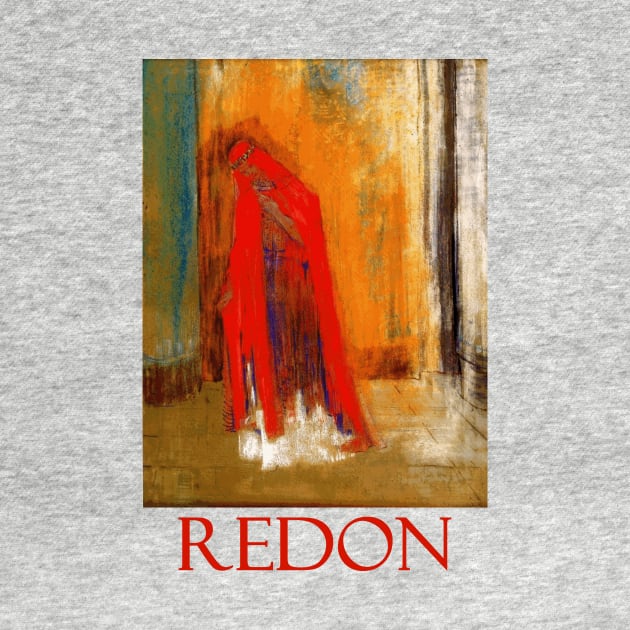 Woman in Red by Odilon Redon by Naves